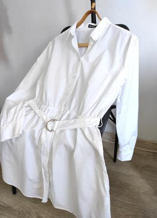 Біла сукня плаття сорочка белое платье рубашка от tally weijl