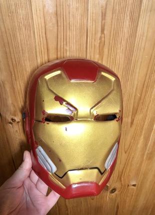Маска железный человек iron man твердый пластик