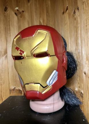 Маска iron man з твердого пластику дитяча для костюма