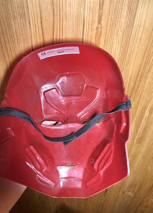 Маска железный человек iron man твердый пластик