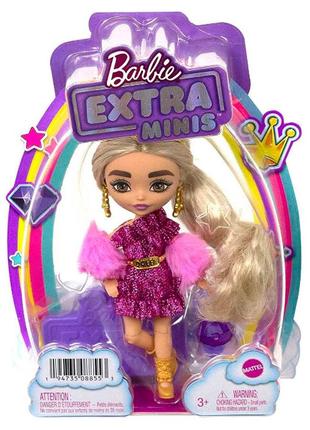 Barbie extra minis blonde hair .