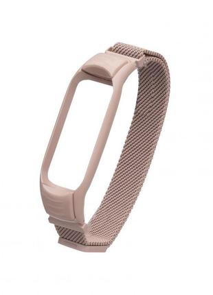 Ремінець для xiaomi mi band 3 / 4 milanese loop колір пудровый