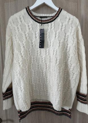Вовняний светр sisley1 фото
