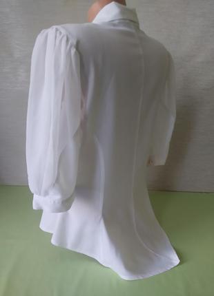 Белая красивая блуза2 фото