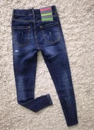 Брендовые джинсы скинни мальчику dsquared2 36 в отличном состоянии.4 фото