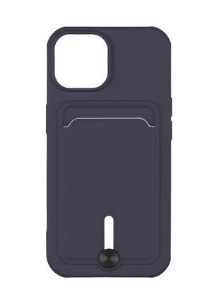 Чохол tpu colorfull pocket card для iphone 15 колір 08.dark blue