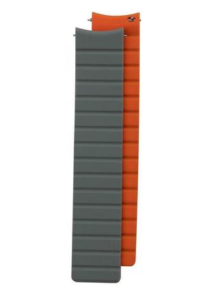 Ремінець для часов silicone link magnetic 22mm колір gray-orange