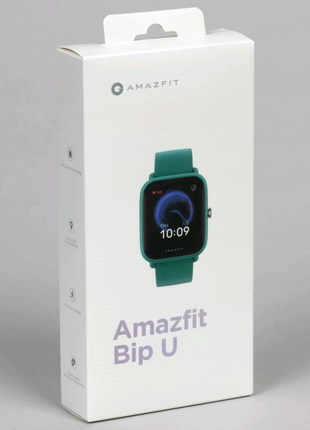 Смарт-годинник amazfit (xiaomi) bip u green 5atm (новенькі)