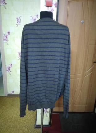 Коттон і кашемір! м'який фірмовий чоловічий светр, джемпер пуловер state of art р. 4хl.5 фото
