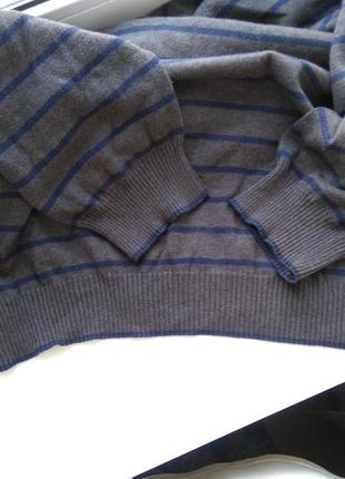 Коттон і кашемір! м'який фірмовий чоловічий светр, джемпер пуловер state of art р. 4хl.6 фото