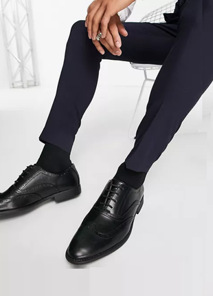 Мужские классические кожаные туфли броги 48 размера