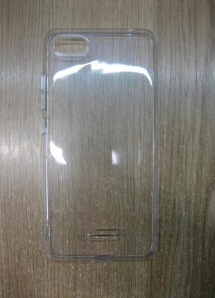 Силіконова накладка xiaomi redmi 6a (ultra thin air case) tran...