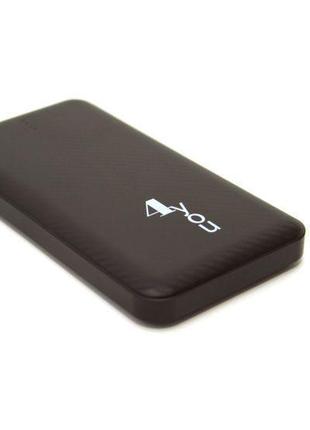 Зовнішній акумулятор power bank 10000mah carbon (4you) black