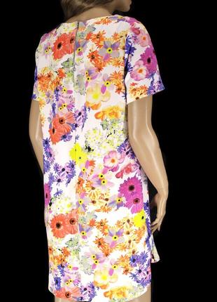 Красивое платье "f&f" с ярким цветочным принтом, uk12/eur40.4 фото