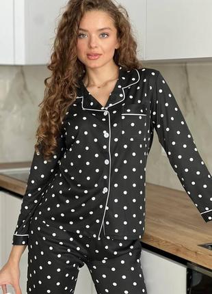 Стильна піжама штани накидка сорочка