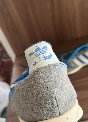 Кроссовки голубые adidas3 фото
