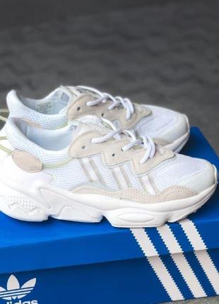 Adidas ozweego white brown5 фото