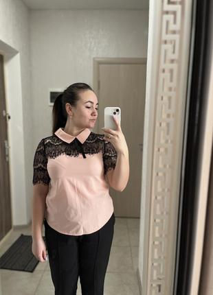 Блуза с кружевом1 фото
