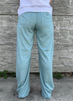 Брюки женские лен штапель размеры 44-56 удобные легкие брюки6 фото