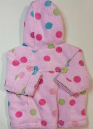 Яркое пальто куртка для девочки 1- 4 месяца2 фото