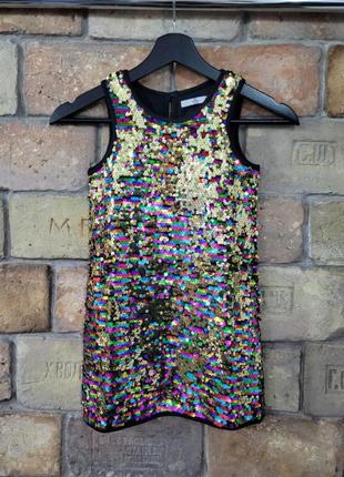 Платье на девочку 5-6 лет m&s kids + колготки в подарок