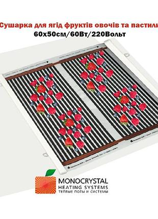 Сушарка для ягід фруктів овочів пастили monocrystal електрична...