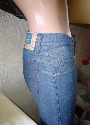 Блестящие джинсы люрекс mavi 26/32 р. распродажа!4 фото