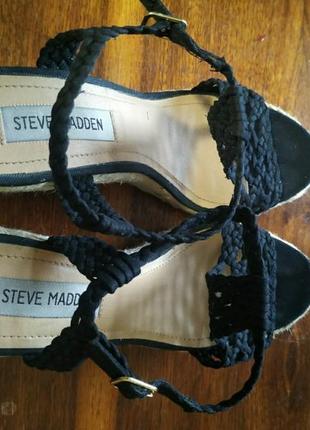 Босоножки вязаные плетёная подошва