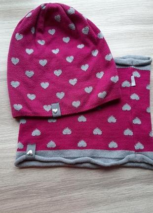 Шапка, шарф набір