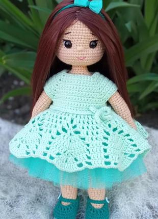 Кукла крючком, кусла вязаная