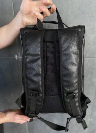 Мужской, женский рюкзак для ноутбука из эко кожи, кожаный8 фото