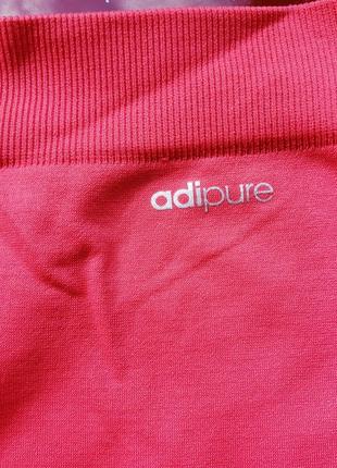 Adidas adipure climalite женские лосины капри коралловые s 443 фото