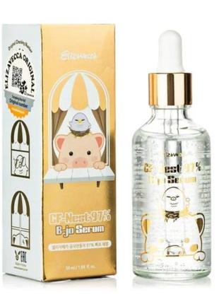 Сироватка для обличчя elizavecca cf-nest 97% b-jo serum з екстрактом пташинного гнізда, 50 мл