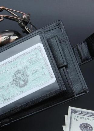 Чоловічий гаманець vandream classic чорний3 фото