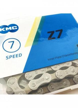 Ланцюг велосипедний kmc z7 silver 1/2х3/32 114l