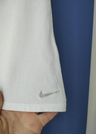 Nike  белая котоновая майка8 фото