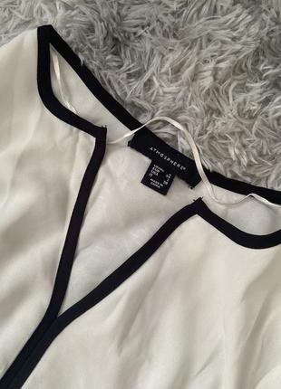 Біла класична шифонова блуза сорочка atmosphere2 фото