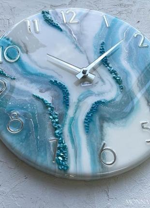 Часы настенные из эпоксидной смолы 35 см