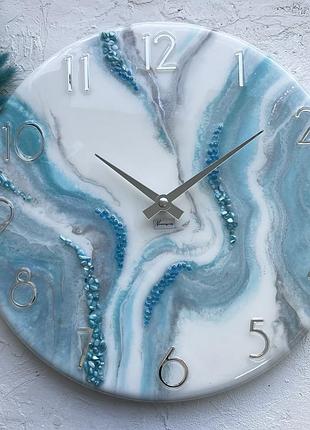Часы настенные из эпоксидной смолы 35 см