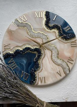 Часы из эпоксидной смолы , ручная работа