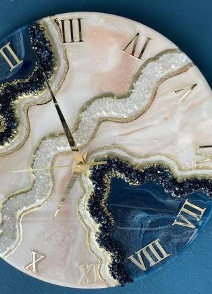 Часы из эпоксидной смолы , ручная работа