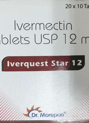 Ивермектин12 иверквест dr.morepen - iverquest star-12 ivermectin