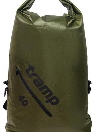 Герморюкзак tramp diamond rip-stop 40л оливковий (tra-257-olive)