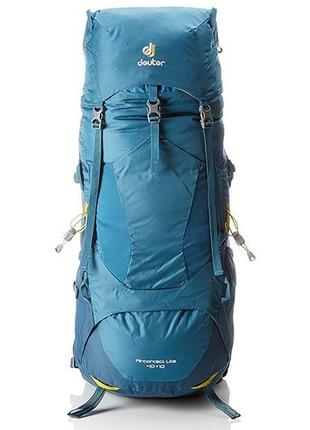 Рюкзак deuter aircontact lite 40+10 колір 3388 denim-arctic (3...