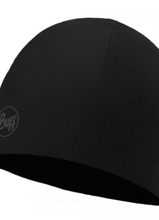 Шапка buff microfiber reversible hat r-solid black (bu 118176....3 фото