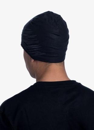 Шапка buff microfiber reversible hat r-solid black (bu 118176....6 фото