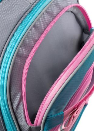 Набір ранець + пенал + сумка для взуття kite wk 702 рожево-бла...10 фото