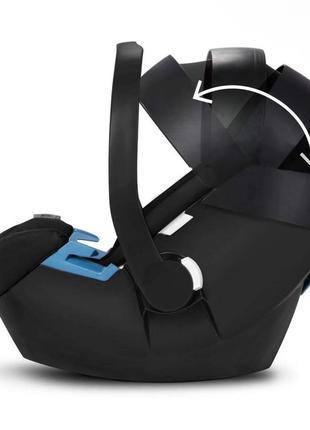 Автокресло 0+ cybex aton pure black