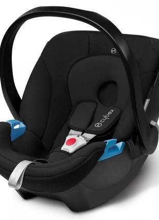 Автокресло 0+ cybex aton pure black