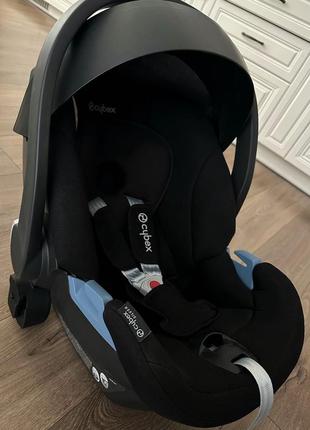 Автокресло 0+ cybex aton pure black
